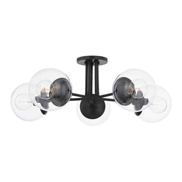 Meadow Five Light Semi Flush