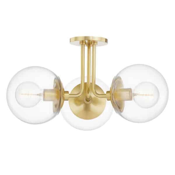 Meadow Three Light Semi Flush