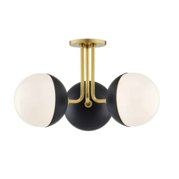 Renee Three Light Semi-Flush