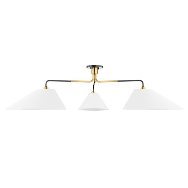 Duo Three Light Chandelier
