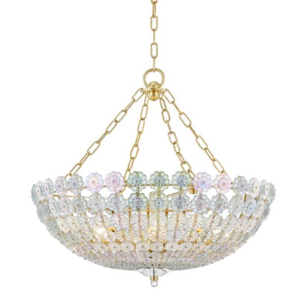 Floral Park Eight Light Chandelier