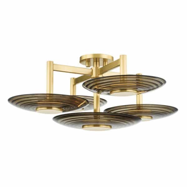 Griston Five Light Semi Flush
