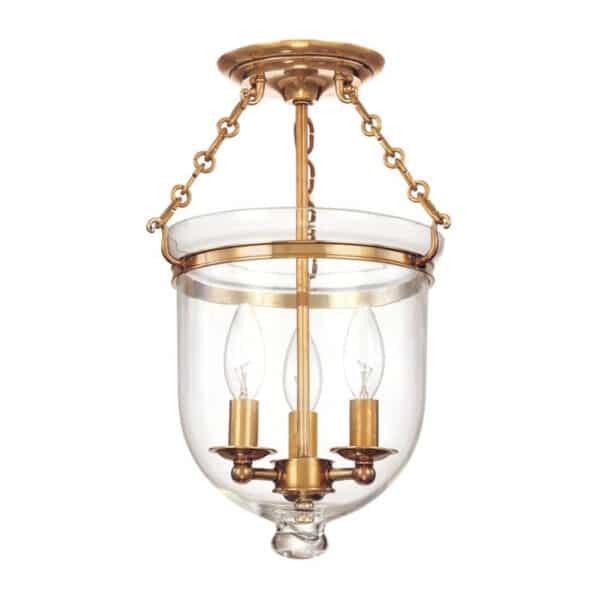 Hampton Three Light Semi-Flush