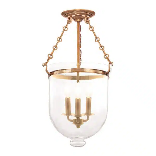 Hampton Three Light Semi-Flush