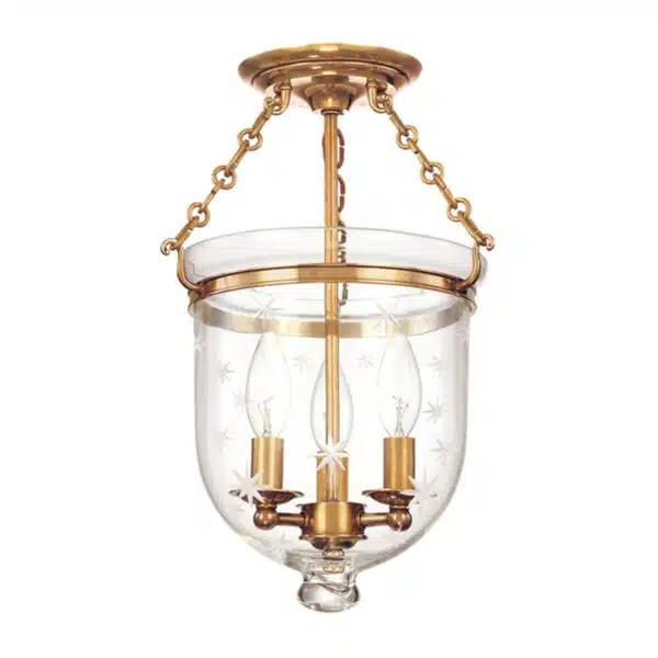 Hampton Three Light Semi-Flush