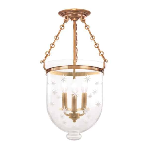 Hampton Three Light Semi-Flush