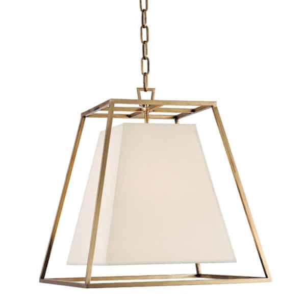 Kyle Four Light Pendant with White Shade