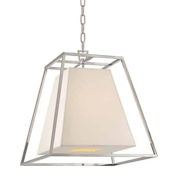 Kyle Four Light Pendant with White Shade