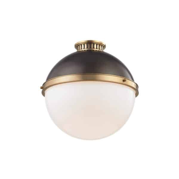 Latham One Light Large Flush Mount