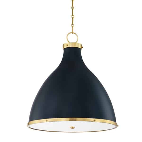 Painted No.3 Three Light Large Pendant