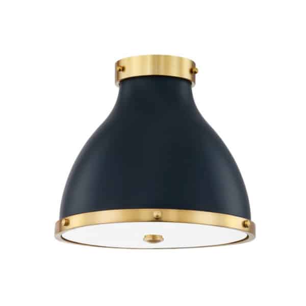 Painted No.3 Two Light Flush Mount