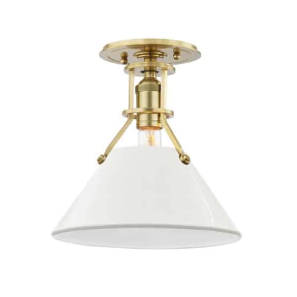 Painted No.2 One Light Semi Flush