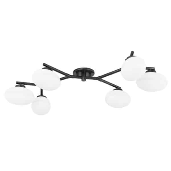 Wagner Six Light Semi Flush