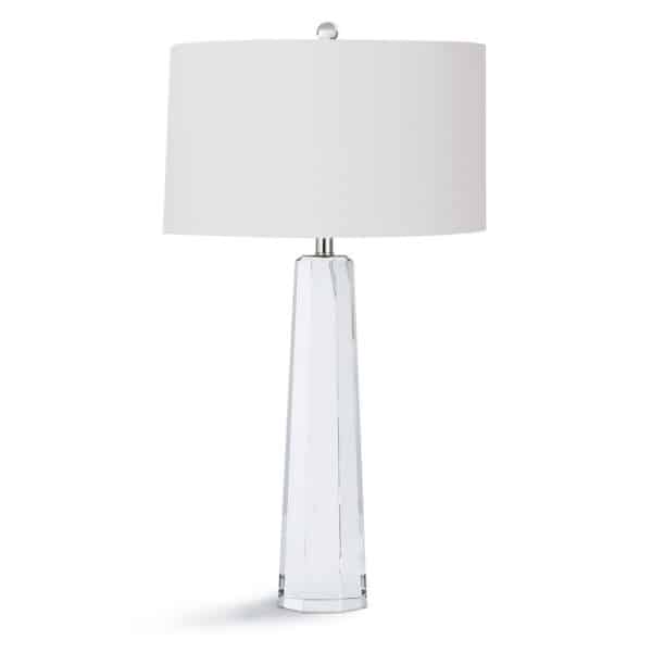 Tapered Hex Crystal Lamp