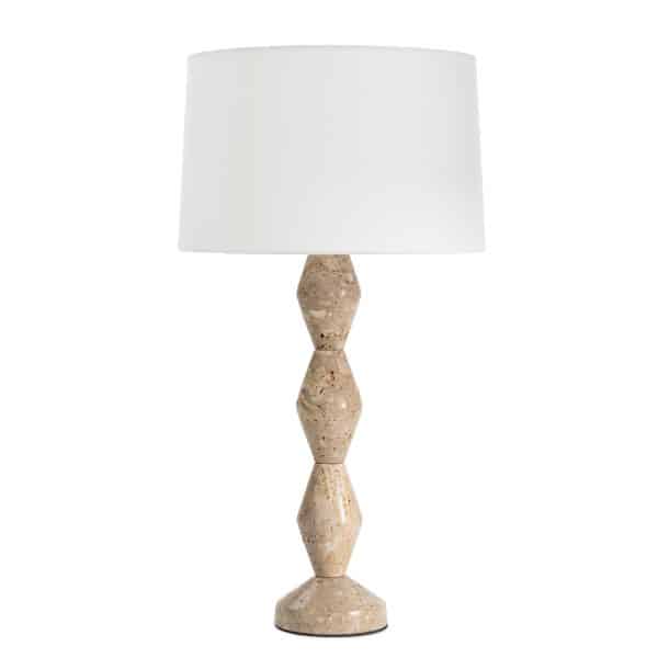 Crew Travertine Buffet Lamp