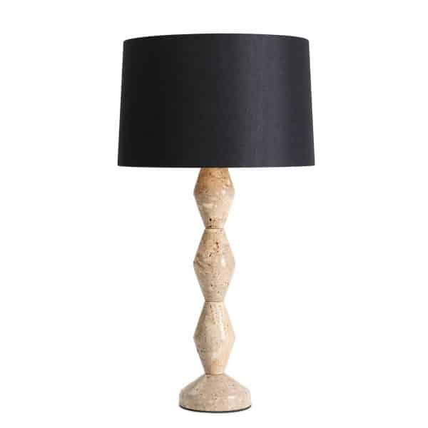 Crew Travertine Buffet Lamp