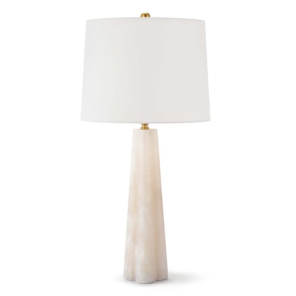 Alabaster Quatrefoil Lamp