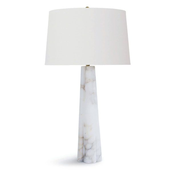 Alabaster Quatrefoil Lamp