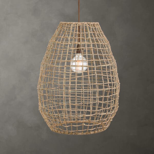 Cross Weave One Light Pendant
