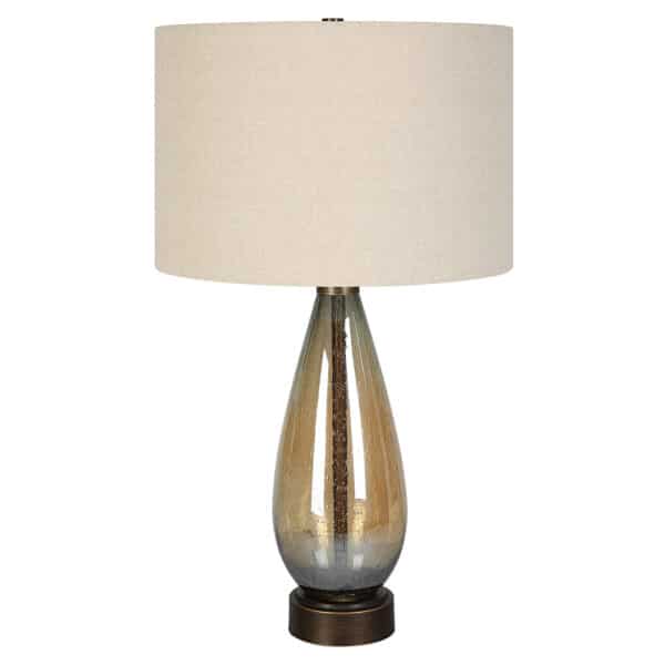 Baltic Teardrop Glass Table Lamp