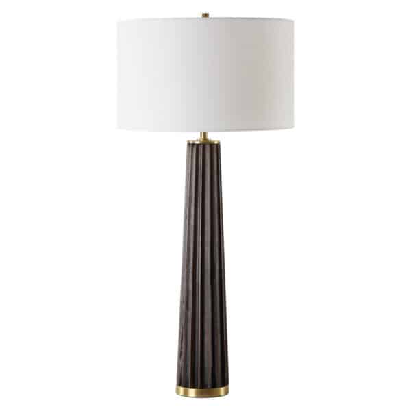 Forage Dark Scalloped Table Lamp