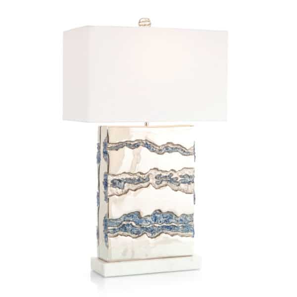 Glass Geode Table Lamp