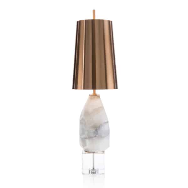 Multifaceted Alabaster Lamp
