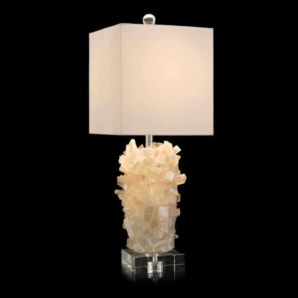 Tiered Calcite Table Lamp