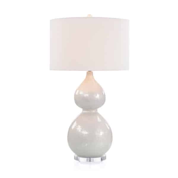 Pearlized White Table Lamp