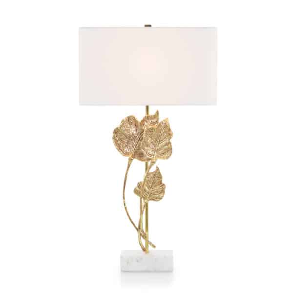 Antique Gold Leaf Table Lamp
