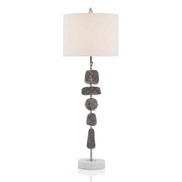 Nickel Medallions Table Lamp