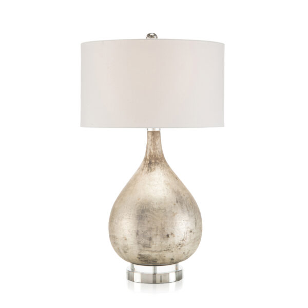 Weathered Silver Table Lamp