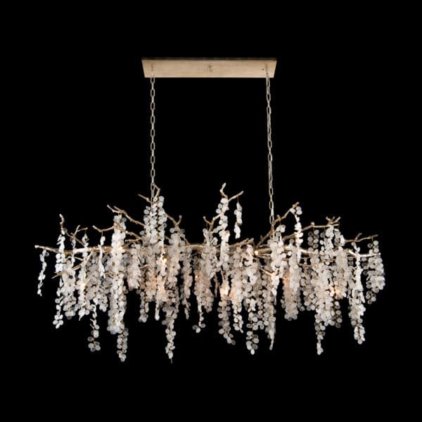 Shiro Noda 15 Light Glass Cluster Chandelier