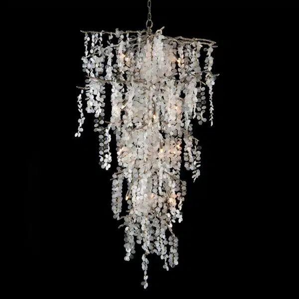 Shiro Noda 21 Light Dramatic Glass Cluster Chandelier