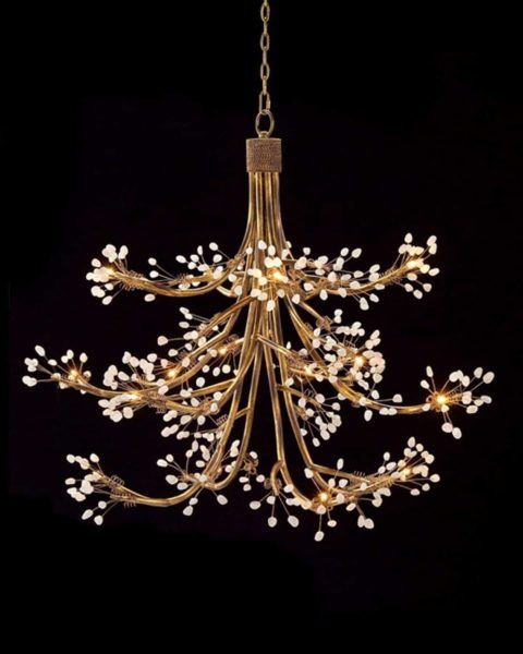 Sixteen Light Halogen Chandelier
