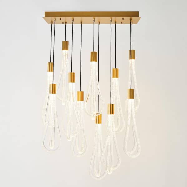 Layered Raindrop Chandelier