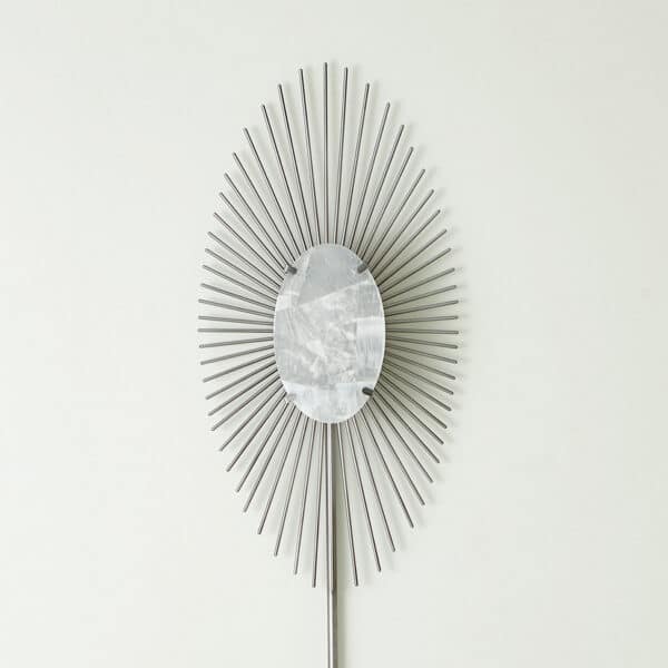 Quartz Radial Burst Electrified Wall Sconce