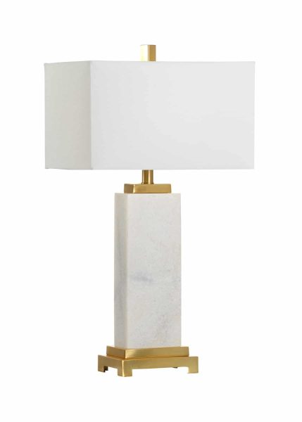 White Kennedy Marble Lamp