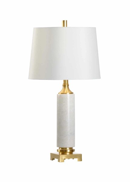 Round White Crosby Lamp