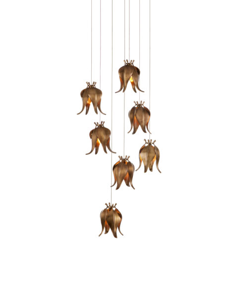 Iota Seven Light Multi-Drop Pendant