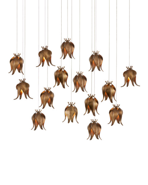 Iota Fifteen Light Multi-Drop Pendant