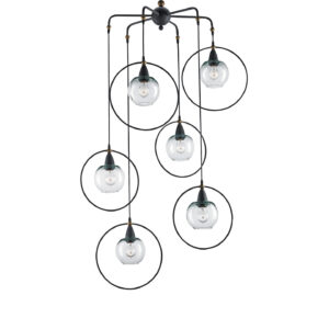 Moorsgate Black Multi-Pendant