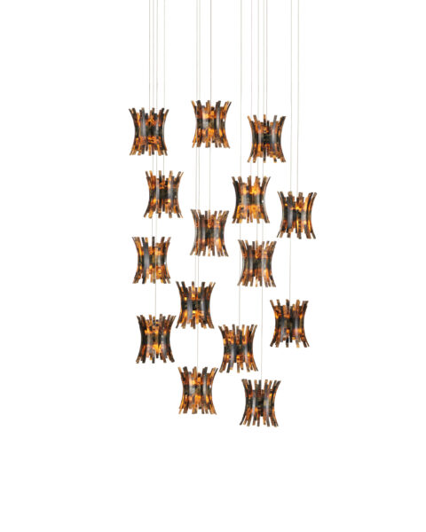 Alsop Fifteen Light Multi-Drop Pendant