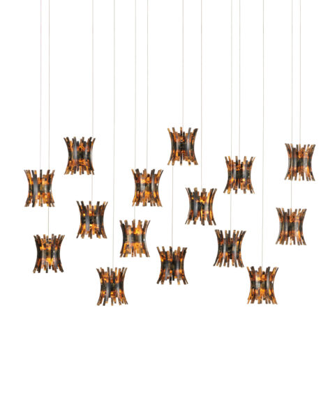 Alsop Fifteen Light Multi-Drop Pendant