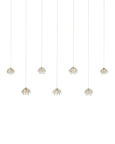 Crystal Bud Seven Light Multi-Drop Pendant
