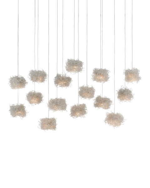 Birds Nest Fifteen Light Multi-Drop Pendant