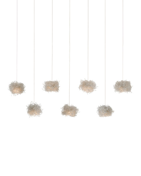 Birds Nest Seven Light Multi-Drop Pendant