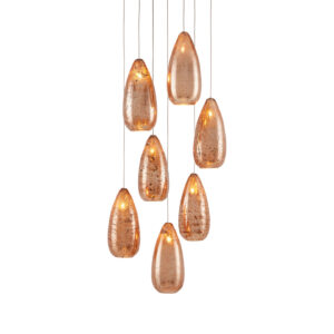 Rame Seven Light Multi-Drop Pendant