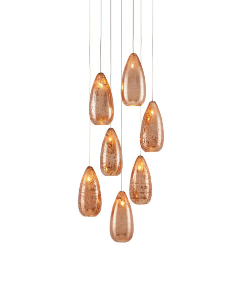 Rame Seven Light Multi-Drop Pendant