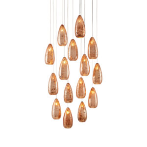 Rame Fifteen Light Multi-Drop Pendant